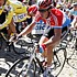 Kim Kirchen on the cobbles at the Tour of Flanders 2007